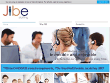 Tablet Screenshot of jibestaffing.com